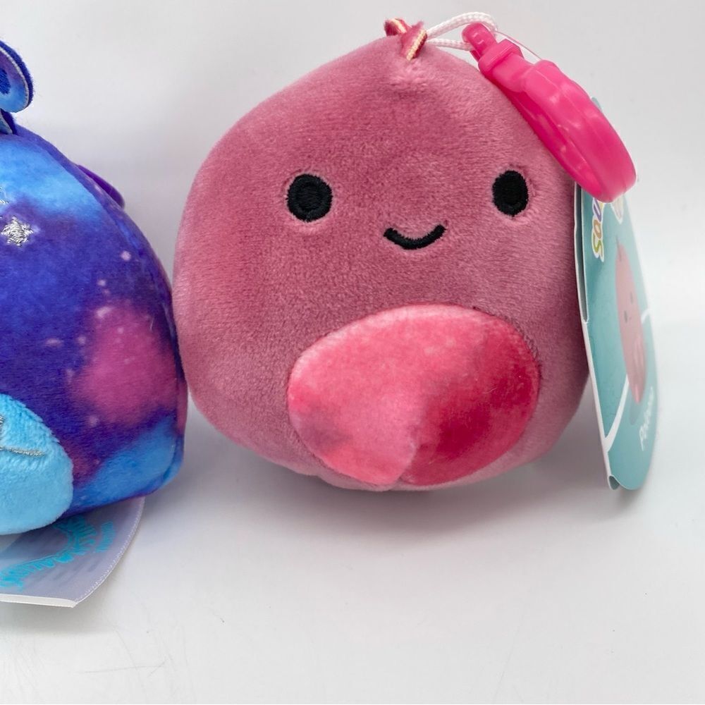 NWT Squishmallow Clip Dabney, Piaxa, and Poleena Plush Lot - Picture 5 of 9